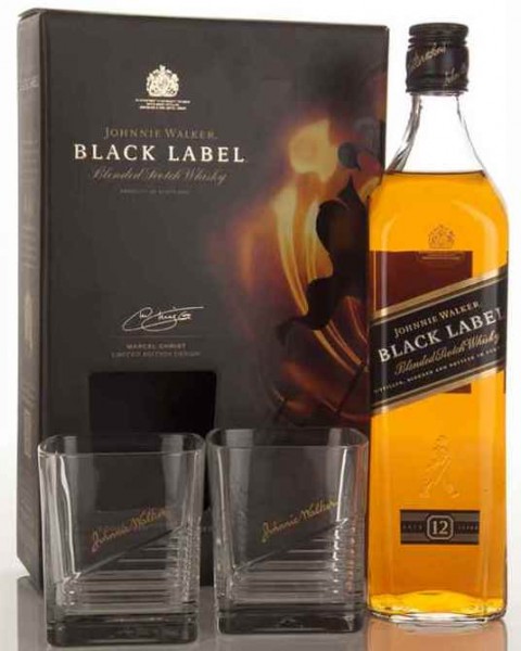Black Label Scotch Whisky 12 Year Gift Set - Shop Rite Liquors of
