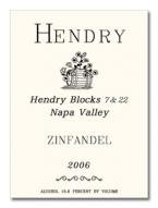 Hendry Ranch - Zinfandel Napa Valley Blocks 7 & 22  2022
