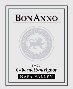 BonAnno - Cabernet Sauvignon Napa Valley NV
