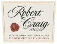 Robert Craig - Cabernet Sauvignon Estate Howell Mountain NV